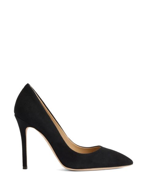 Giuseppe Zanotti Lucrezia suede court pump - Black - zdjęcie produktu nr 1
