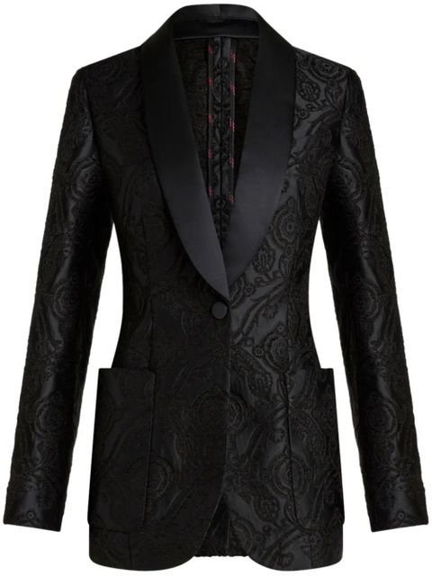 ETRO silk jacquard blazer - Black - zdjęcie produktu nr 1