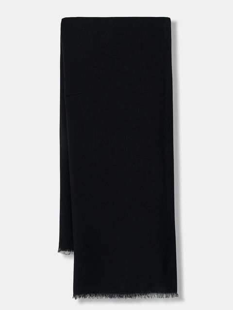 Sisley szal damski kolor czarny gładki 6HIKWU024 - zdjęcie produktu nr 1