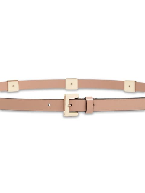 Valentino Garavani Rockstud Fierce shiny calfskin belt 15mm - Pink