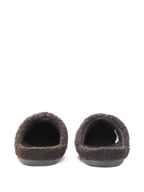 Moon Boot teddy slip-on slippers - Brown
