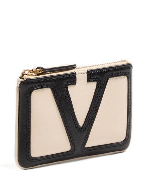 Valentino Garavani logo-detail wallet - Neutrals