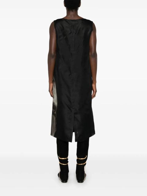 FENDI Roman statue-print midi dress - Black