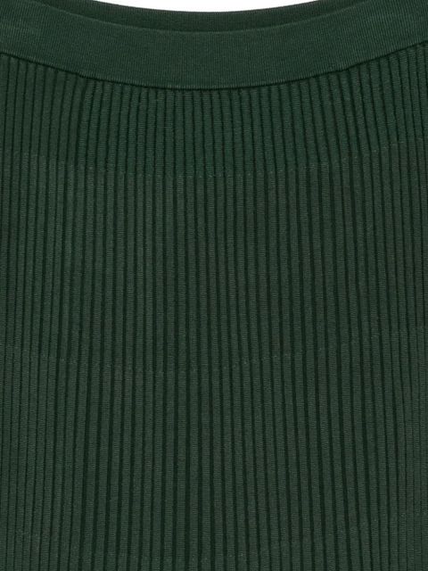 ZIMMERMANN ribbed-pleated midi skirt - Green