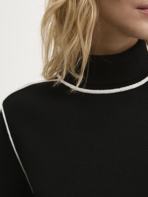 Answear Lab sweter z kaszmirem kolor czarny z golfem