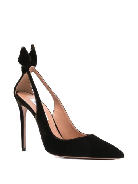 Aquazzura 120mm Bow Tie pumps - Brown - zdjęcie produktu nr 2