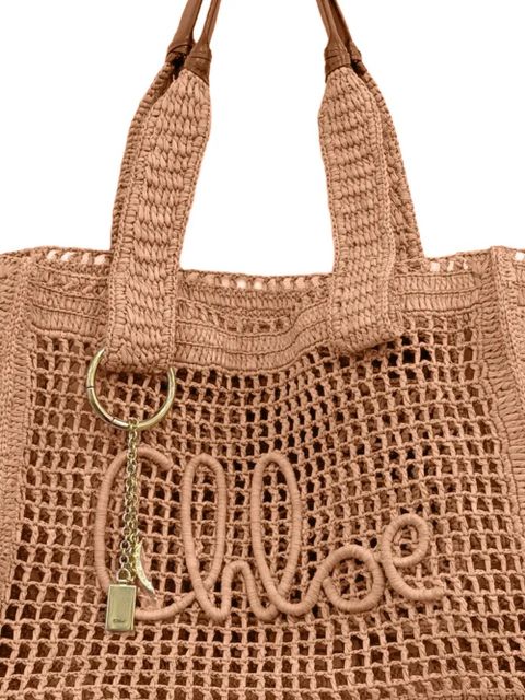 Chloé logo charm tote bag - Pink - zdjęcie produktu nr 2