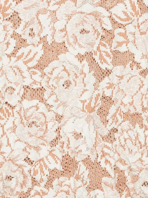Comme Des Garçons floral-lace sleeveless T-shirt - Neutrals