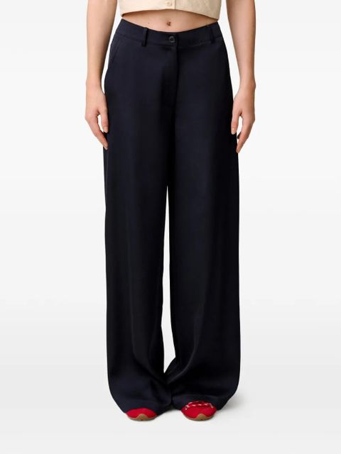 Claudie Pierlot buttoned straight-leg trousers - Blue