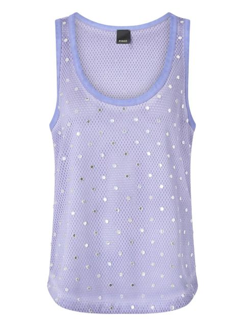 PINKO embellished mesh tank top - Purple - zdjęcie produktu nr 1