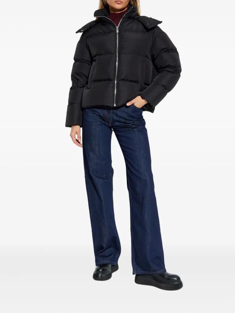 Versace hooded zip-fastening jacket - Black