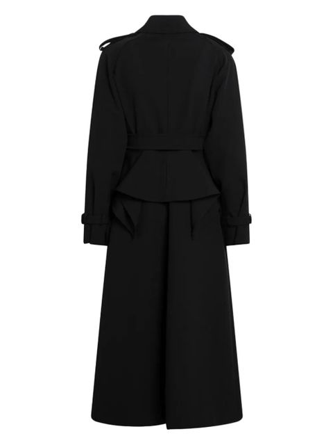 Max Mara double-breasted belted trench coat - Black