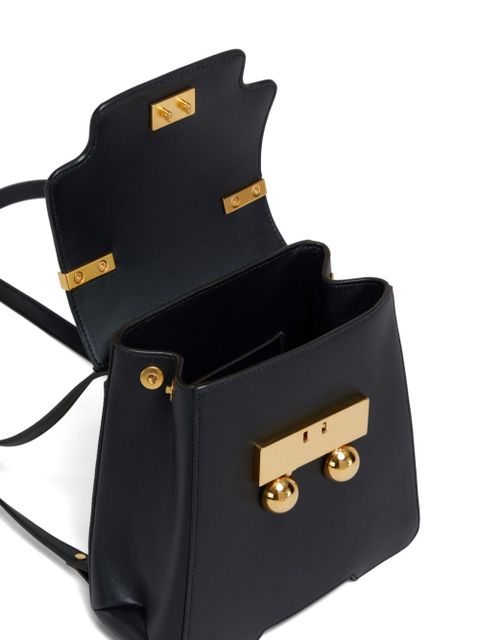 Marni Trunkaroo leather backpack - Black