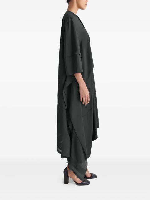LEMAIRE asymmetrical pleated blouse dress - Black