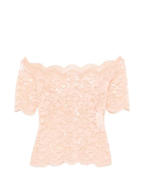 Rabanne lace embellished top - Orange - zdjęcie produktu nr 1