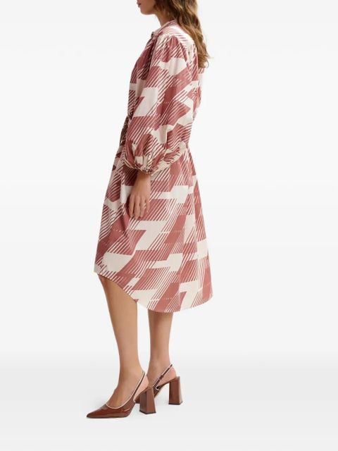 Essentiel Antwerp patterned midi dress - Brown