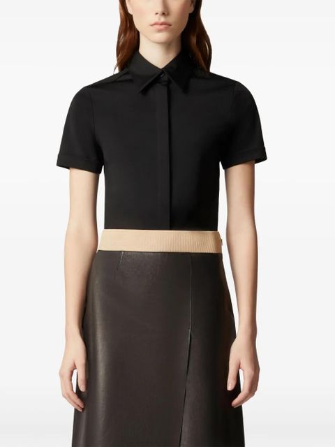 Tod's turn-up cuff polo top - Black