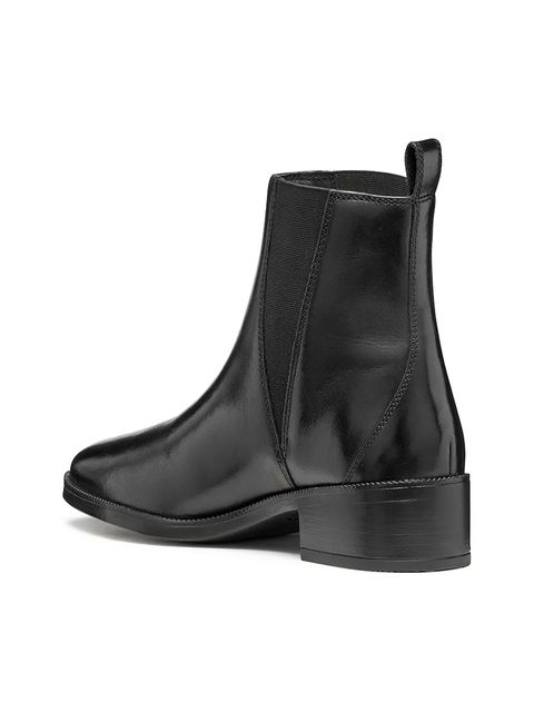 Geox sztyblety D CAMEXIA damskie kolor czarny na płaskim obcasie D565EA 000AA C9999