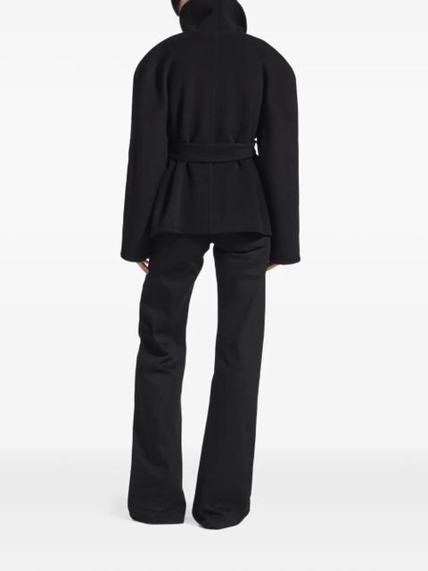 Balenciaga belted wrapped jacket - Black