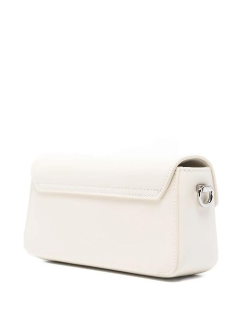 Eleh turn-lock-fastening cross-body bag - White