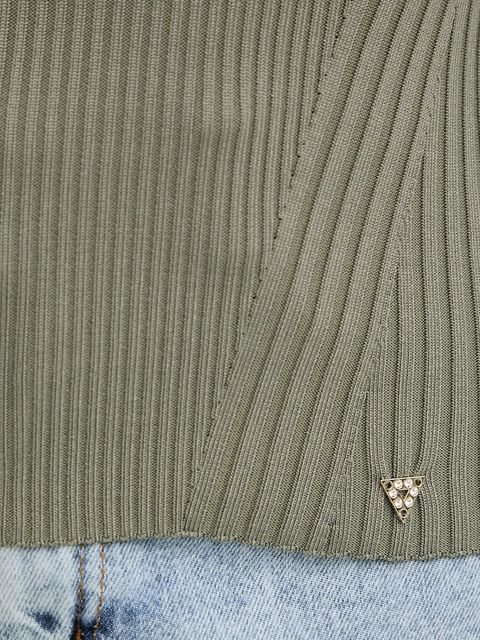 Guess sweter HANNA damski kolor zielony W5YR08 Z0040