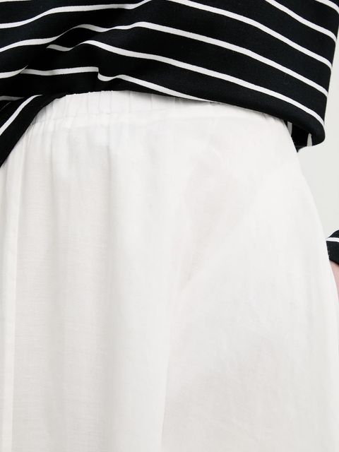 ISABELLE BLANCHE spódnica lniana kolor biały maxi rozkloszowana IS25SS-G093-T019