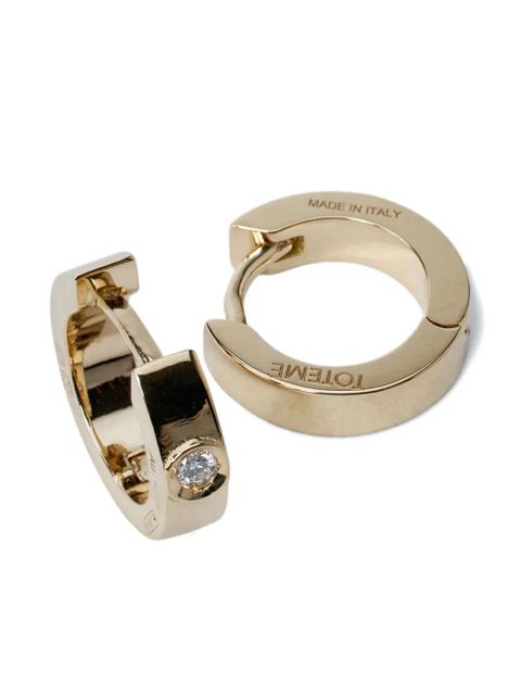 TOTEME 18K yellow gold diamond earrings