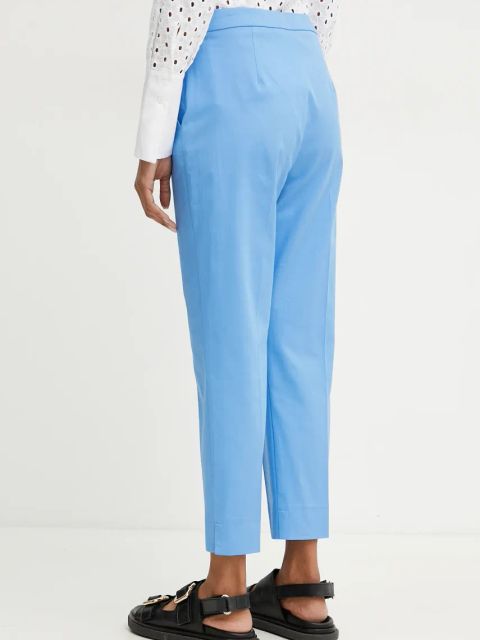 MAX&Co. spodnie damskie kolor niebieski fason cygaretki medium waist 2516131084200