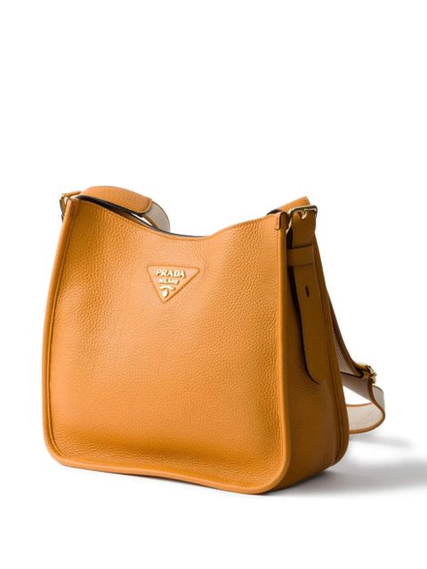 Prada medium leather shoulder bag - Orange