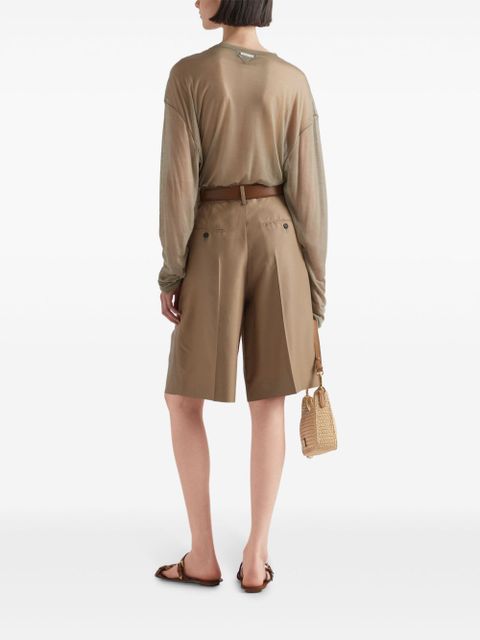 Prada semi-sheer T-shirt - Green