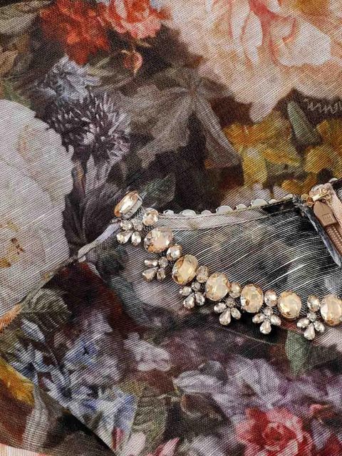 ZIMMERMANN Alchemy embellished floral-print mini dress - Brown - zdjęcie produktu nr 2