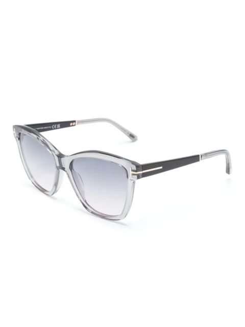TOM FORD Eyewear Lucia wayfarer-frame sunglasses - Grey - zdjęcie produktu nr 2