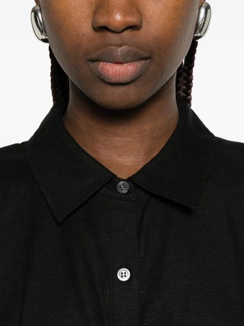 Simkhai buttoned midi shirt dress - Black