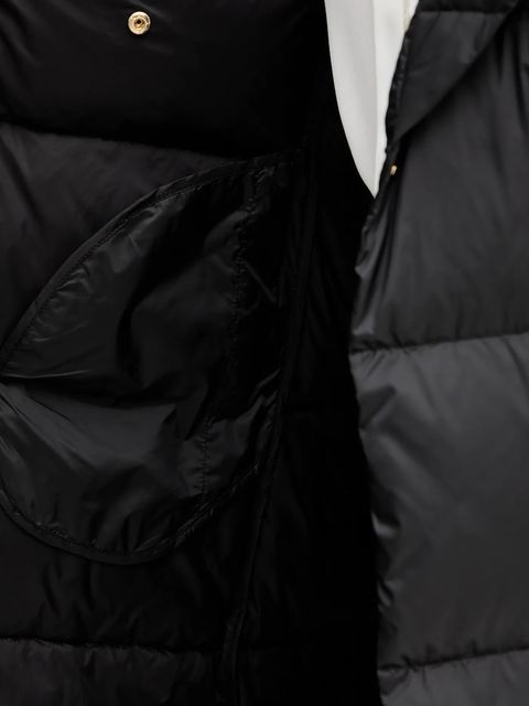 Twinset kurtka puchowa kolor czarny zimowa 252TT2050