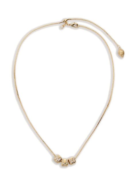 Kurt Geiger London naszyjnik damski metalowy z cyrkonią - zdjęcie produktu nr 2