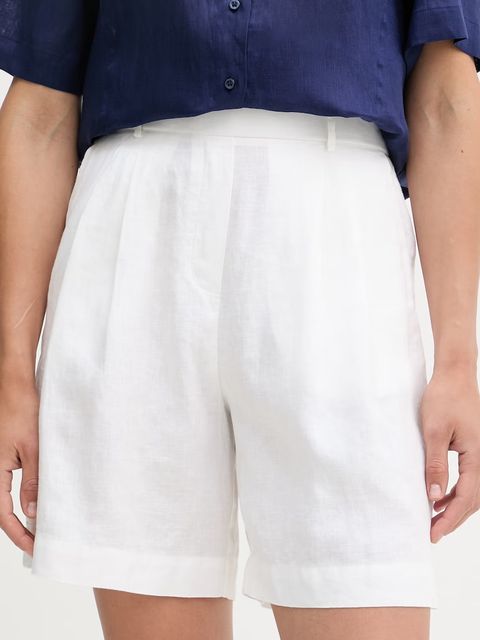 United Colors of Benetton szorty damskie lniane - zdjęcie produktu nr 1