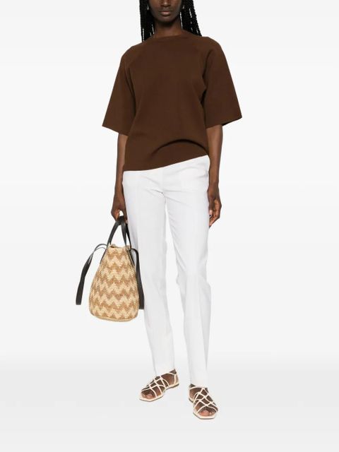 Max Mara Velo raglan-sleeve knitted sweater - Brown