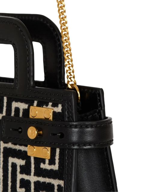 Balmain small B-Buzz tote bag - Black - zdjęcie produktu nr 2
