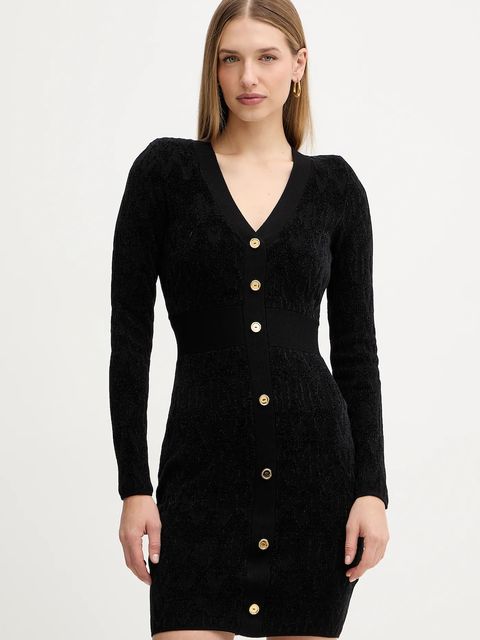 Marciano by Guess sukienka ADELE kolor czarny mini dopasowana 5BGK04 5661Z - zdjęcie produktu nr 1