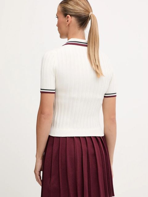 Guess polo z dodatkiem wełny SABINA