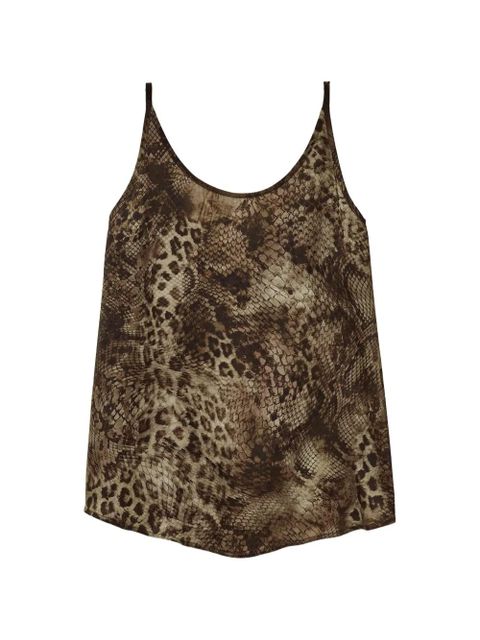 Ba&Sh Hemlock animal-print blouse - Brown - zdjęcie produktu nr 1