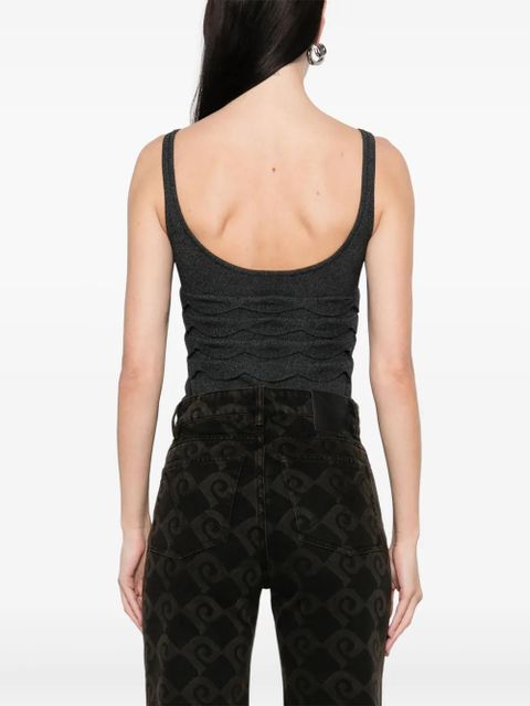 Nanushka textured knitted bodysuit - Grey