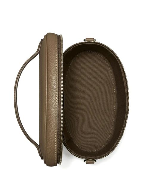 Tory Burch pebble top-handle vanity case - Brown