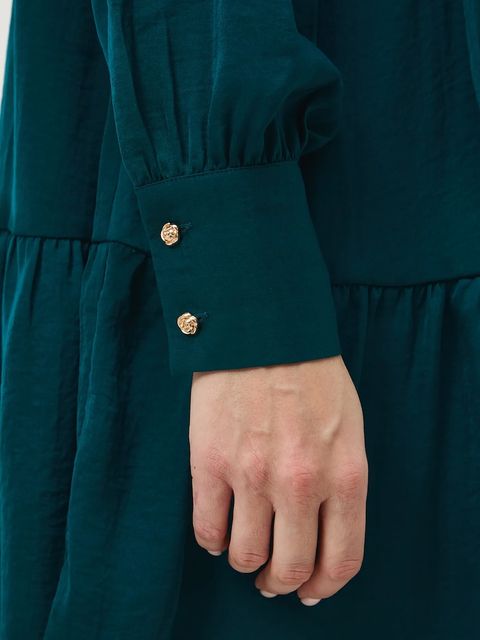 Medicine sukienka kolor zielony mini oversize