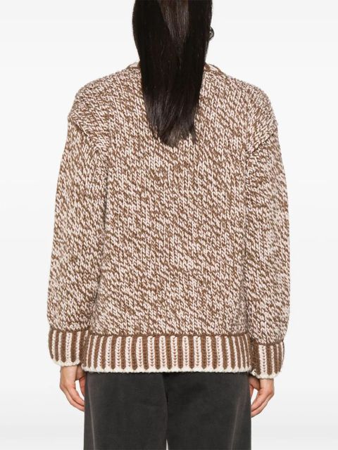 Moncler V-neck sweater - Brown