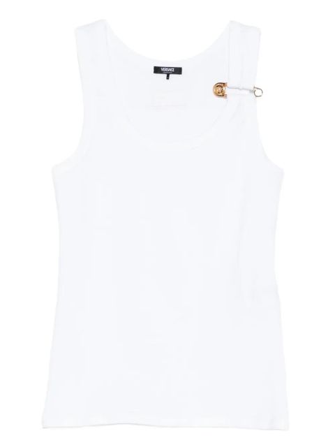 Versace safety-pin tank top - 1W000 OPTICAL WHITE - zdjęcie produktu nr 1
