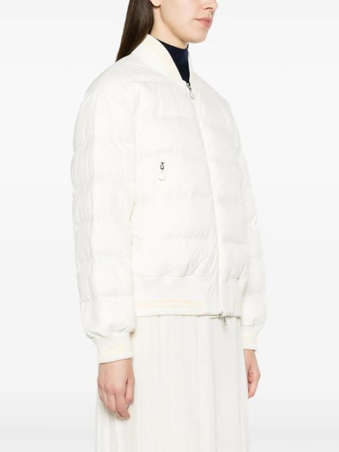 Moncler Argo padded bomber jacket - White