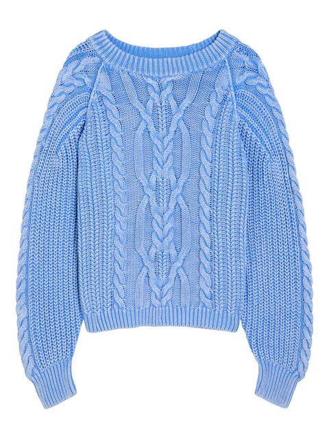 Free People Frankie cable-knit sweater - Blue - zdjęcie produktu nr 1
