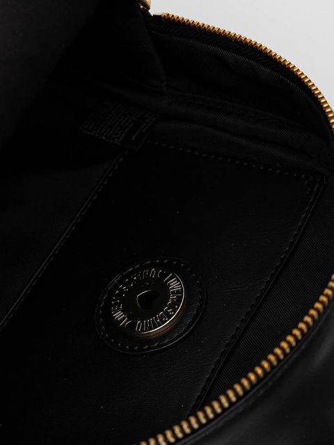 Love Moschino plecak damski kolor czarny mały z aplikacją JC4377PP0NKS100A