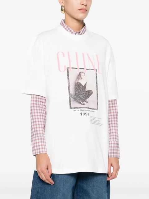 Maje graphic-print T-shirt - White